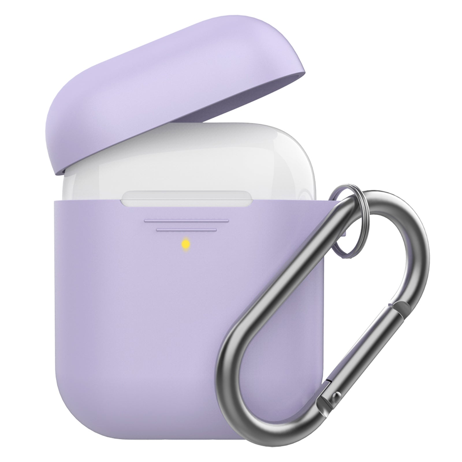 AHASTYLE PT-06-F For AirPods with Charging Case (2016) (2019) AirPods with Wireless Charging Case (2019) Anti-dust Plug Design Splittable Silicone Cover with Hook AHASTYLE PT-06-F For AirPods with Charging Case (2016) (2019) AirPods with Wireless Charging Case (2019) Anti-dust Plug Design Splittable Silicone Cover with Hook
